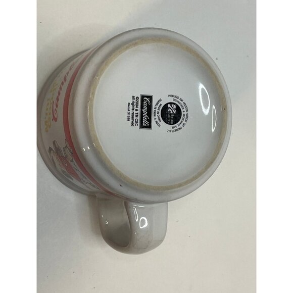 Campell's Soup bowl coffee mug cup 3" handle 1998 2004 white set of 2 - Picture 8 of 16